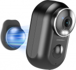ZUMIMALL valvekaamera v&auml;ljas/siseselt aku, WiFi kaamera topelt statiiv, magnetiline hoidja, traadita, PIR liikumistuvastus, 2K &ouml;&ouml;n&auml;gemine, IP66 veekindel, 2.4G Wi-Fi &uuml;hilduv, must