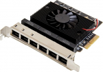 6 portiline 2,5 Gigabit PCI-e x4 Ethernet v&otilde;rgukaart