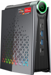 ACEMAGICIAN S3A Mini PC Gaming, AMD Ryzen 7 8745HS (8C/16T, kuni 4,9 GHz), 16GB DDR5 5600MHz 512GB NVME PCIe4.0 SSD, Radeon 780M, mikrolauaarvuti 3-režiimilise reguleerimisega, RGB/WIFI6, topeltventilaatoriga