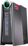 ACEMAGICIAN Mini PC AMD Ryzen 5 5600U (kuni 4,2 GHz), 16GB DDR4 512GB SSD M.2 koos 3 režiimi reguleerimise, HDMI/DP/Type-C/RGB Micro lauaarvuti