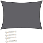 WOLTU Markiis, ristk&uuml;lik, kolmnurk, ruut, veekindel p&auml;ikesevarju, HDPE tuulekaitse, UV-kaitsega, aeda, terrassile, telkimisele, 4x6m