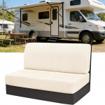 Matkaauto istmekatted - 2 t&uuml;kki (1 komplekt) Camper padjakatted istmete komplekti jaoks, Stretch-kate haagissuvila pingile, pestavad kaitsvad katted matkaauto diivanile, polsterduskatted haagissuvila jaoks (beež)
