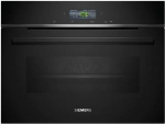 Siemens CB734G1B1, iQ700 Smart kompaktne sisseehitatud k&uuml;psetusahi, 60 x 45 cm, Made in Germany, must, ecoClean & humidClean isepuhastus, Air Fry, automaatsed programmid, v&auml;rviline puuteekraan.