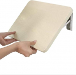 Seinale paigaldatav kokkupandav laud koos h&otilde;ljuvate puidust riiulite ja komterite lauaga, rippuv DIY raamaturiiul kontorisse, 40 x 26 cm