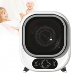 Mini pesukuivati, v&auml;ike pesukuivati, mini pesukuivati, 0-200 minutit sooja ja k&uuml;lma &otilde;hku, 35 dB madal m&uuml;ra, maksimaalne koormus 0,8 kg, valge