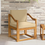 Moderne Outdoor Sofagarnitur aus langlebigem Akazienholz als Gartenm&ouml;bel Set f&uuml;r eine Moderne Garten Sofagarnitur aus Massivholz Akazie und langlebige Terrassenm&ouml;bel Akazie