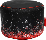 Gamewarez Crimson X-Ray Station Stool - m&auml;ngutool, jalgpink m&auml;ngimiseks, k&uuml;ljetaskuga, vastupidav ja rebenemiskindel, valmistatud Saksamaal, punane
