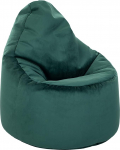 Loft 25 Capriccio Velvet Bean Bag Chair, Premium Velvet Bean Bag siseruumides kasutamiseks kodus ja elutoas, Ergonoomiline disain keha toetamiseks (Bean Bag, Forest)