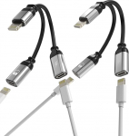 iPhone Dual Lightning Jack k&otilde;rvaklappide laadija Splitter 2 in 1 (2-Pack) Apple MFi sertifitseeritud audioadapteri laadimiskaabel k&otilde;rvaklappide AUX dongle kaabel 14 13 12 11 Pro Max Mini X 7 8Plus Xr Xs iPadile