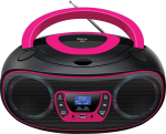Denver DAB+ Boombox DAB+/FM raadioga, Bluetooth-funktsioon, roosa