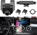 TTCR-II kohandatud sobib baas auto mobiiltelefoni hoidja jaoks, mis &uuml;hildub Mercedes Benz C-klassi GLC 2015 2016 2017 2018 auto tarvikud Upgrade nutitelefoni hoidja, 360&deg; p&ouml;&ouml;ratav reguleeritav auto telefoni hoidja