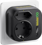 LENCENT topelt pistikupesa pistikupesa &uuml;lepingekaitse 13,500 A topelt pistikupesa adapter Power Strip mitu pistikupesa (3600 W 16 A)