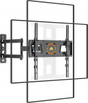 FORGING MOUNT &plusmn;90&deg; Rotation Landschafts/Hochformat TV Wandhalterung f&uuml;r 26-65 Zoll Flach/Curved Fernseher, Eck TV Halterung Schwenkbar Ausziehbar 535mm, Max VESA 600x400mm, H&auml;lt bis zu 40KG