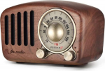 Radio Feegar Retro Bluetooth k&otilde;lar, Vintage FM raadio vanaaegse klassikalise stiiliga, tugev bassiv&otilde;imendus, valju helitugevus, F-kaardi pesa ja MP3 m&auml;ngija AUX operatsioon, MicroSD kaart (pruun)