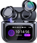 ZYHKON Bluetooth k&otilde;rvaklapid, Bluetooth 5.4 Sleep k&otilde;rvaklapid k&otilde;rvaklappidega koos puuteekraaniga, 48H m&auml;nguaeg Mini k&otilde;rvaklapid HiFi heli/5 EQ režiimi/ENC m&uuml;rasummutusega, juhtmevabad k&otilde;rvaklapid k&uuml;ljel magajatele