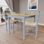 Vida Designs Yorkshire s&ouml;&ouml;gilaua ja toolide komplekt k&ouml;&ouml;gim&ouml;&ouml;bel (Hall ja m&auml;nd, 2-kohaline)