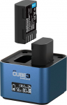 H&auml;hnel - ProCube3 - Panasonicile - DSLR Duo laadija - kiirem laadimine - USB Type-C sisend