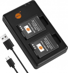 DSTE EN-EL12 (1600mAh/3.7V) akulaadija &uuml;hildub Nikon Coolpix P340 S800c S1000pj S1100pj S1200pj S6150 S6200 S6300 S9100 S9200 S9300 0 S9400 S9500 S9600 AW100 AW110s AW120s kaameraga.