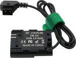 D-tap LP-E6N LP-E6NH LP-E6 Power Adapter Dummy Batterie f&uuml;r Canon R5 R6 R5C R6II R7 5D II/III/IV 5DSR 6D 6DII 7DII Zacuto EVF Portkeys Monitor
