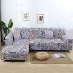 JIAN YA NA Stretch diivan katab pol&uuml;esterkangast Spandex kangast Slipcover 2 t&uuml;kki pol&uuml;esterkangast Stretch Slipcovers + 2 padjakatet Sectional diivan L-kujuline diivan v&auml;rviline (India Style)