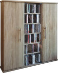VCM CD/ DVD Tower Santo, Sonoma tammepuu