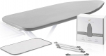Lengenstein&reg; Ironing Board Cover with Comfort Padding 120 x 40 cm Ironing Board Cover for Steam Irons Including Clamping Clips and Ironing Protection Cloth (Grey)