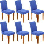 Tooli katted Slipcovers Set of 6 eemaldatav pestav Stretch s&ouml;&ouml;gitool kaitsja Elastiktool katted s&ouml;&ouml;gituba Hotell Restoran istme katted, Blue2