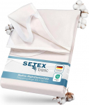 SETEX Molton madratsikaitse 200 x 220 cm naturaalne v&auml;rv - madratsialuskate voodimadratsite jaoks 15-22 cm k&otilde;rgusega - madratsikaitse fikseeritud paigaldatav madratsikaitse koos nurkade kummidega - Standard 100 by &Ouml;ko-Tex