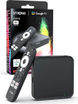 Tugev Leap-S3 4K UHD Google TV voogedastuskast Ethernet-portiga, 2 GB RAM + 16 GB m&auml;lu, integreeritud Chromecast, WiFi, Google Voice Control, HDR10+