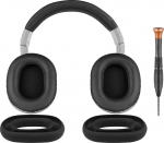 SOULWIT k&otilde;rvapadjad + peapael peapael + kate Silikoonist pad-kaitsekate, asenduskomplekt Audio Technica ATH M40, M40X k&otilde;rvaklappidele, k&otilde;rvapadjad ja k&otilde;rvapadjad remondiosa