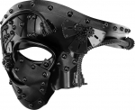 Steampunk Metal Cyborg Veneetsia mask, Cyberpunk mask mask mask meestele, Phantom of the Opera mask, Halloween kost&uuml;&uuml;mipidu, karnevali ball (must)