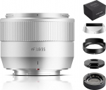 TTARTISAN 35mm F1.8 Mark II for X-mount Silver, AF objektiiv 35mm F/1.8 APS-C portreeobjektiiv Fuji X jaoks (X, h&otilde;bedane)