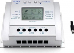 60A MPPT p&auml;ikesepaneelide laadimiskontroller 60A 12V/24V automaatne pinge tuvastamine p&auml;ikesepaneelide intelligentsuse kontroller LCD-ekraaniga USB-ga