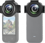 PULUZ Insta 360 x3 objektiivi kaitsekate, kahekordne objektiivi kaitse Insta360 X3 kaitsekarbi optilise karastatud klaasist kaameratarvikud Insta 360 x3 tarvikutele veekindel (t&auml;iendus)