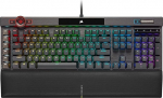 Corsair K100 RGB m&auml;nguklaviatuur - Cherry MX Speed mehaanilised l&uuml;litid - kiire ja k&otilde;rge t&auml;psus - Dual PBT Injection klahvid - Elgato Stream Deck - AZERTY - must