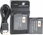 DSTE DMW-BCM13E Li-ion aku (2-pakk) ja Micro USB laadija Sobib Panasonic Lumix DMC-FT5 DMC-TS5 DMC-TZ37 DMC-TZ40 DMC-TZ41 DMC-ZS27 DMC-ZS30 jaoks.