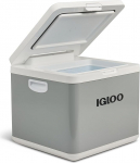 IGLOO IH45 Compressor Cool Box Hybrid - Freezer Box, 43 Litres, 12 V and 230 V, Mini Fridge for Car, Travel Mobile and Camping, Grey