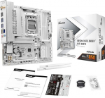 ASRock B850M Challenger WiFi White Socket AM5 Micro-ATX emaplaat &uuml;hildub AMD Ryzen seeria 9000/8000/7000, B850, DDR5 8000+(OC), PCIe 5.0, WiFi 7, LAN 2.5G, Lightning Gaming pordid