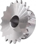Rattaga hammasratas, mootorikettaga, hammasratas 04C 22 hammast, 304 roostevaba teras, puur 8-20 mm (16 mm (ava 5 x 2,3 mm))