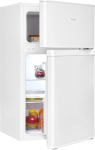 Exquisit KGC590-30-E-040E Fridge Freezer, 85 Litres, Fridge Freezer, 4-Star Freezer, LED Lighting, Compact, Small, White