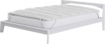Mattress Topper Padded and Quilted Bamboo White Single Bed 80 x 195 cm