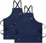 K&ouml;&ouml;gi esiliiga Kangas 2 Pack t&ouml;&ouml; esiliiga 3 taskuga reguleeritav rihm BBQ esiliiga veekindel Professional meestele naistele juuksur k&ouml;&ouml;gi aednikule