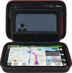 Elonbo GPS kandekott Garmin DriveSmart 86, dezl OTR800, OTR810, RV 890, RV 895 GPS navigeerimiss&uuml;steemile, lisavooluv&otilde;rku sobiv autolaadija, USB-kaabel (must)