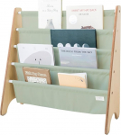 3 Sprouts laste puidust raamaturiiul - Montessori riiul lastetuppa - roheline