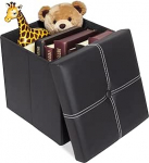 ShellKingdom V&auml;ike kokkupandav ladustamise Ottomani kuubik, kunstnahast ladustamise jalatugi Jalatugi Jalatugi Jalgpink kodu elutuppa magamistuppa magamistuppa 30 x 30 x 30cm