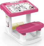 Chicos - Minnie Hiire laste laud | Maalimislaud koos pingi ja integreeritud hoiukohaga | K&auml;sit&ouml;&ouml;laud ja m&auml;ngulaud v&auml;ikelastele alates 2. eluaastast (51119)