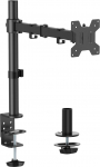 AISENS - DT32TSR-277 - Eco Desk Mount P&ouml;&ouml;ratav ja kallutatav lauapealne monitori/teleri jaoks, 10 kg (3 liigendit, 1 varras) alates 17-32, must