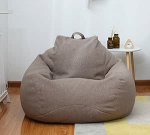 S / M / L Laisk diivanikate toolid ilma t&auml;iteaineta Linane kangas Lounger Seat Bean Bag Pouf Diivan Tatami elutoa m&ouml;&ouml;bli kate