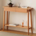 Konsoollaud puidust kohvilaud sahtlitega diivanilaud sissep&auml;&auml;sulaud aktsent laud esikusse sissep&auml;&auml;suks fuajeesse elutuppa (100cm)