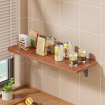 Klappbarer Wandtisch, platzsparend, zusammenklappbar, zur Wandmontage, f&uuml;r kleine R&auml;ume, Zuhause, B&uuml;ro, Waschk&uuml;che, K&uuml;che, Wei&szlig;, 40 x 20 cm